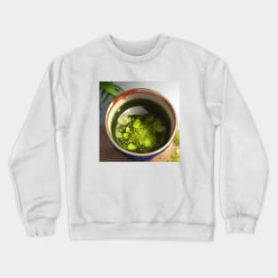 Matcha Green Tea Japanese Cup Crewneck Sweatshirt